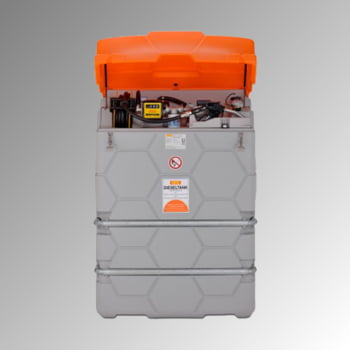 Mobile Outdoor Diesel Tankanlage mit Klappdeckel - Tankstation mit Zapfpistole und Schlauchaufroller - Volumen 1500 l Produktbild 0 Mobile Outdoor Diesel Tankanlage mit Klappdeckel - Tankstation mit Zapfpistole und Schlauchaufroller - Volumen 1500 l online kaufen - Verwendung 0