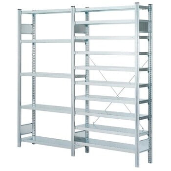 Profi Ordnungsregal - Systemregal - Grundfeld mit 5 Fachböden - 2.000 x 1.060 x 525 mm (HxBxT) Produktbild 0 Profi Ordnungsregal - Systemregal - Grundfeld mit 5 Fachböden - 2.000 x 1.060 x 525 mm (HxBxT) online kaufen - Verwendung 0