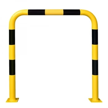 Rammschutz-Bügel Indoor, Anfahrschutz aus Gütestahl, hochbelastbar, 1.200 mm Höhe, 1.000 mm Breite, gelb kunststoffbeschichtet Rammschutz-Bügel Indoor, Anfahrschutz aus Gütestahl, hochbelastbar, 1.200 mm Höhe, 1.000 mm Breite, gelb kunststoffbeschichtet