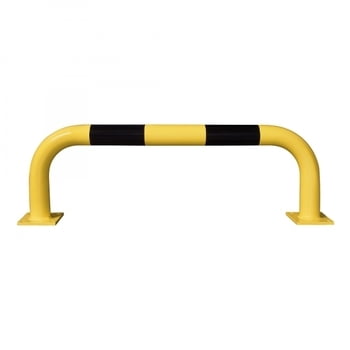 Rammschutz-Bügel Outdoor, Anfahrschutz aus Gütestahl, hochbelastbar, 350 mm Höhe, 1.000 mm Breite, feuerverzinkt und gelb kunststoffbeschichtet Rammschutz-Bügel Outdoor, Anfahrschutz aus Gütestahl, hochbelastbar, 350 mm Höhe, 1.000 mm Breite, feuerverzinkt und gelb kunststoffbeschichtet