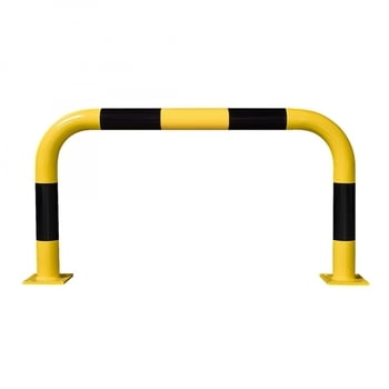 Rammschutz-Bügel Outdoor, Anfahrschutz aus Gütestahl, hochbelastbar, 600 mm Höhe, 1.000 mm Breite, feuerverzinkt und gelb kunststoffbeschichtet Rammschutz-Bügel Outdoor, Anfahrschutz aus Gütestahl, hochbelastbar, 600 mm Höhe, 1.000 mm Breite, feuerverzinkt und gelb kunststoffbeschichtet