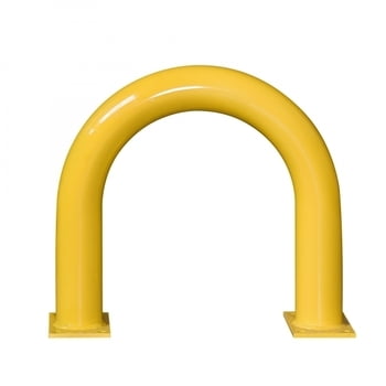 Extra starker Rammschutz-Bügel, Outdoor, Anfahrschutz aus Gütestahl, 600 mm Höhe, 650 mm Breite, feuerverzinkt und gelb kunststoffbeschichtet Extra starker Rammschutz-Bügel, Outdoor, Anfahrschutz aus Gütestahl, 600 mm Höhe, 650 mm Breite, feuerverzinkt und gelb kunststoffbeschichtet