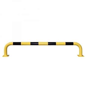 Rammschutz-Bügel Indoor, Anfahrschutz aus Gütestahl, hochbelastbar, 350 mm Höhe, 2.000 mm Breite, gelb kunststoffbeschichtet Rammschutz-Bügel Indoor, Anfahrschutz aus Gütestahl, hochbelastbar, 350 mm Höhe, 2.000 mm Breite, gelb kunststoffbeschichtet