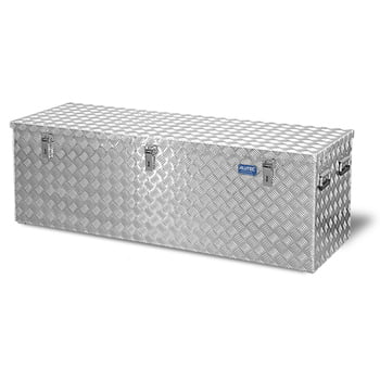 Riffelblech Aluminiumbox - Transportbehälter - Deckel Gasdruckdämpfer - Griffe und Verschlüsse aus Edelstahl - 375 l Vol. - 520 x 1.522 x 525 mm Riffelblech Aluminiumbox - Transportbehälter - Deckel Gasdruckdämpfer - Griffe und Verschlüsse aus Edelstahl - 375 l Vol. - 520 x 1.522 x 525 mm