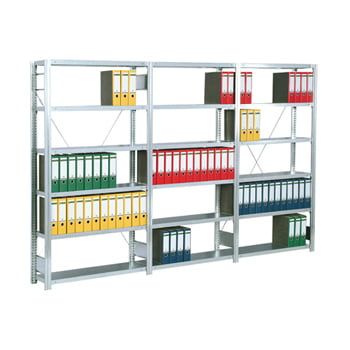 Büroregal m. Tiefenriegel - 2.000 x 1.005 x 626 mm - 6 Böden - verzinkt - Anbauregal Produktbild 0 Büroregal m. Tiefenriegel - 2.000 x 1.005 x 626 mm - 6 Böden - verzinkt - Anbauregal online kaufen - Verwendung 0