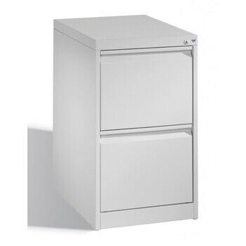 Hängeregisterschrank, Hängeregistratur, Aktenschrank, DIN A4, 2 Auszüge, einbahnig, Farbe lichtgrau, 733 x 433 x 590 mm (HxBxT) Hängeregisterschrank, Hängeregistratur, Aktenschrank, DIN A4, 2 Auszüge, einbahnig, Farbe lichtgrau, 733 x 433 x 590 mm (HxBxT)