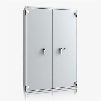 Dokumententresor, Geldschrank, Safe, VdS Klasse 2, 60 Minuten feuerfest, Türen 2-flügelig, 1.905 x 1.252 x 717 mm (HxBxT), Farbe lichtgrau Dokumententresor, Geldschrank, Safe, VdS Klasse 2, 60 Minuten feuerfest, Türen 2-flügelig, 1.905 x 1.252 x 717 mm (HxBxT), Farbe lichtgrau