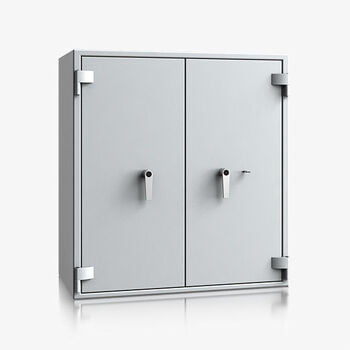 Dokumententresor, Geldschrank, Safe, VdS Klasse 1, 60 Minuten feuerfest, Türen 2-flügelig, 2 Fachböden, 1.045 x 975 x 506 mm (HxBxT), lichtgrau Dokumententresor, Geldschrank, Safe, VdS Klasse 1, 60 Minuten feuerfest, Türen 2-flügelig, 2 Fachböden, 1.045 x 975 x 506 mm (HxBxT), lichtgrau