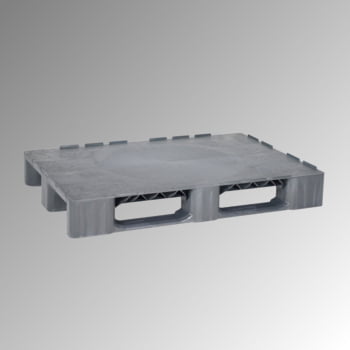 Kunststoff Palette mit Rand - Polyethylen (PE-RE) - Eisenverstärkung - Traglast 2.500 kg - 165 x 800 x 1.200 mm (HxBxT) - schwarz Kunststoff Palette mit Rand - Polyethylen (PE-RE) - Eisenverstärkung - Traglast 2.500 kg - 165 x 800 x 1.200 mm (HxBxT) - schwarz