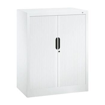 C+P Omnispace, Rollladenschrank, Aktenschrank, Büroschrank, Stahlschrank, abschließbar, 2 Fachböden, Farbe weißalu, 1.030 x 1.200 x 420 mm (HxBxT) C+P Omnispace, Rollladenschrank, Aktenschrank, Büroschrank, Stahlschrank, abschließbar, 2 Fachböden, Farbe weißalu, 1.030 x 1.200 x 420 mm (HxBxT)