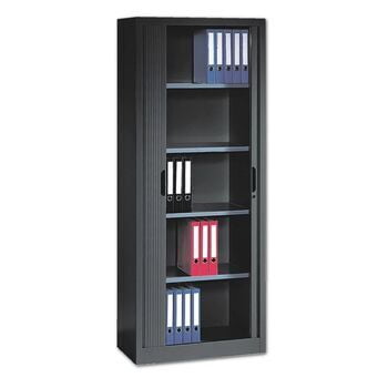 C+P Omnispace, Rollladenschrank, Aktenschrank, Büroschrank, Stahlschrank, abschließbar, 4 Fachböden, Farbe schwarzgrau, 1.980 x 800 x 420 mm (HxBxT) C+P Omnispace, Rollladenschrank, Aktenschrank, Büroschrank, Stahlschrank, abschließbar, 4 Fachböden, Farbe schwarzgrau, 1.980 x 800 x 420 mm (HxBxT)