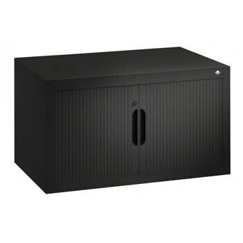 C+P Aufsatzschrank, Rollladenschrank, Aktenschrank, Büroschrank, abschließbar, Farbe schwarzgrau, 450 x 800 x 420 mm (HxBxT) C+P Aufsatzschrank, Rollladenschrank, Aktenschrank, Büroschrank, abschließbar, Farbe schwarzgrau, 450 x 800 x 420 mm (HxBxT)
