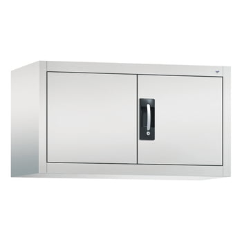 C+P Aufsatzschrank mit Flügeltüren, abschließbar, Korpusfarbe lichtgrau, Frontfarbe schwarzgrau, 500 x 930 x 500 mm (HxBxT) C+P Aufsatzschrank mit Flügeltüren, abschließbar, Korpusfarbe lichtgrau, Frontfarbe schwarzgrau, 500 x 930 x 500 mm (HxBxT)