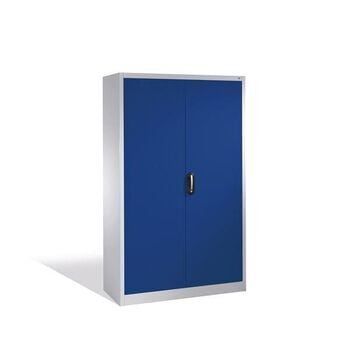 Büroschrank, Aktenschrank aus Stahl, abschließbar, 4 Fachböden, Korpusfarbe lichtgrau, Türfarbe rubinrot, 1.950 x 1.200 x 500 mm (HxBxT) Büroschrank, Aktenschrank aus Stahl, abschließbar, 4 Fachböden, Korpusfarbe lichtgrau, Türfarbe rubinrot, 1.950 x 1.200 x 500 mm (HxBxT)