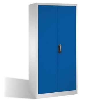 C+P Stahlschrank, Werkzeugschrank, Geräteschrank, abschließbar, 4 Fachböden, Korpusfarbe lichtgrau, Frontfarbe enzianblau, 1.950 x 930 x 500mm (HxBxT) C+P Stahlschrank, Werkzeugschrank, Geräteschrank, abschließbar, 4 Fachböden, Korpusfarbe lichtgrau, Frontfarbe enzianblau, 1.950 x 930 x 500mm (HxBxT)