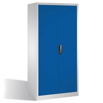 C+P Stahlschrank, Werkzeugschrank, Geräteschrank, abschließbar, 4 Fachböden, Korpusfarbe lichtgrau, Frontfarbe enzianblau, 1.950 x 930 x 600mm (HxBxT) C+P Stahlschrank, Werkzeugschrank, Geräteschrank, abschließbar, 4 Fachböden, Korpusfarbe lichtgrau, Frontfarbe enzianblau, 1.950 x 930 x 600mm (HxBxT)