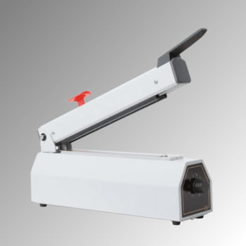 Folienschweißgerät - Schweißnahtlänge 235 mm - max. Folienstärke 0,2 mm - mit Zeitschalter, Abschneider Folienschweißgerät - Schweißnahtlänge 235 mm - max. Folienstärke 0,2 mm - mit Zeitschalter, Abschneider