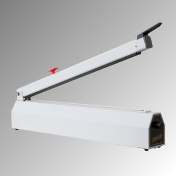 Folienschweißgerät - Schweißnahtlänge 620 mm - max. Folienstärke 0,2 mm - mit Zeitschalter, Abschneider Folienschweißgerät - Schweißnahtlänge 620 mm - max. Folienstärke 0,2 mm - mit Zeitschalter, Abschneider