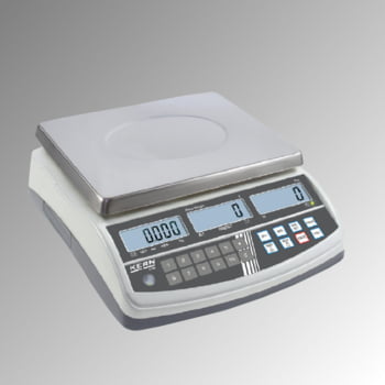 Zählwaage - Wägebereich 15 kg - Wiegeschritte 2 g - Edelstahl Wägeplatte 295 x 225 mm (BxT) Zählwaage - Wägebereich 15 kg - Wiegeschritte 2 g - Edelstahl Wägeplatte 295 x 225 mm (BxT)