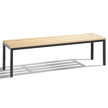 C+P Sitzbank für Umkleide und Garderobe in Verein oder Schule, Gestellfarbe schwarzgrau, Hartholzleisten, 420 x 1.500 x 353 mm (HxBxT) C+P Sitzbank für Umkleide und Garderobe in Verein oder Schule, Gestellfarbe schwarzgrau, Hartholzleisten, 420 x 1.500 x 353 mm (HxBxT)