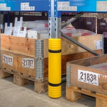 Regal-Anfahrschutz für Regalstützen von 60 - 85 mm, aus hochwertigem Polyethylen (MDPE), für Palettenregale, Kragarmregale, Lagerregale Regal-Anfahrschutz für Regalstützen von 60 - 85 mm, aus hochwertigem Polyethylen (MDPE), für Palettenregale, Kragarmregale, Lagerregale