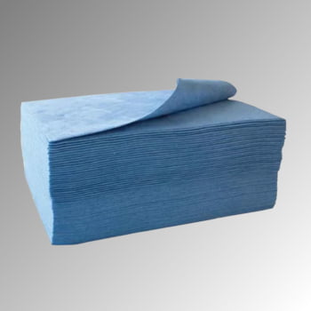 Bindevlies - Öl - Bindemitteltücher - Einlagig, saugstark - 400 x 500 mm - VE 100 Stk. - Aufnahmekapazität 113 l - blau Bindevlies - Öl - Bindemitteltücher - Einlagig, saugstark - 400 x 500 mm - VE 100 Stk. - Aufnahmekapazität 113 l - blau