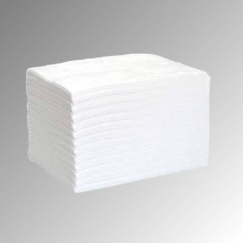 Bindevlies Tücher Öl - weiß - 400 x 500 mm - VE 100 Stk. - Aufnahmekapazität 113 l Bindevlies Tücher Öl - weiß - 400 x 500 mm - VE 100 Stk. - Aufnahmekapazität 113 l