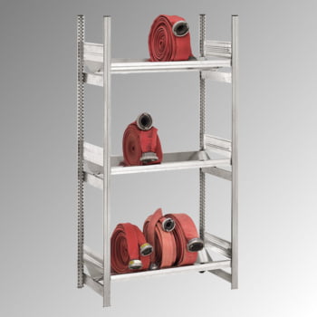 Schlauchregal - 3 Böden - Traglast 500 kg - 2.000 x 535 x 1.010 mm (HxBxT) - verzinkt Schlauchregal - 3 Böden - Traglast 500 kg - 2.000 x 535 x 1.010 mm (HxBxT) - verzinkt