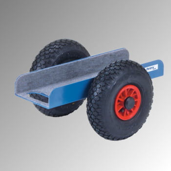 Fetra Plattenroller - Vollgummi-Bereifung - Tragkraft 500 kg - 250 x 500 x 380 mm (HxBxT) - brillantblau Fetra Plattenroller - Vollgummi-Bereifung - Tragkraft 500 kg - 250 x 500 x 380 mm (HxBxT) - brillantblau