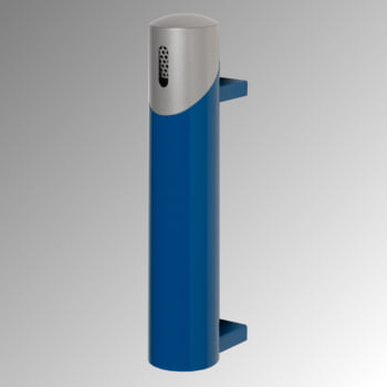 Wandascher aus Stahlblech - Volumen 1,4 l - 510 x 100 x 170 mm (HxBxT) - enzianblau/silber Wandascher aus Stahlblech - Volumen 1,4 l - 510 x 100 x 170 mm (HxBxT) - enzianblau/silber
