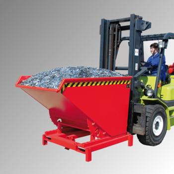 Schwerlast-Kipper - 4.000 kg - 2.100 l - automatische Entriegelung - orange Produktbild 0 Schwerlast-Kipper - 4.000 kg - 2.100 l - automatische Entriegelung - orange online kaufen - Verwendung 0