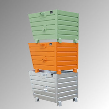 Stapelkipper 900 l - 2.000 kg - 1200x1000x900 mm - 3-Fach stapelbar - verzinkt Produktbild 0 Stapelkipper 900 l - 2.000 kg - 1200x1000x900 mm - 3-Fach stapelbar - verzinkt online kaufen - Verwendung 0
