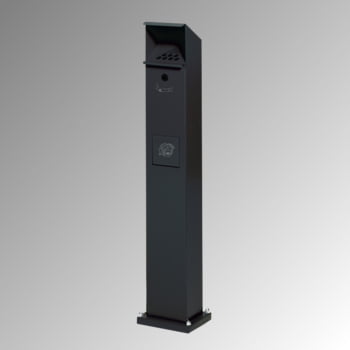 Standascher - Abfallsammler - Volumen 5 l - 1.150 x 180 x 150 mm (HxBxT) - schwarzgrau Standascher - Abfallsammler - Volumen 5 l - 1.150 x 180 x 150 mm (HxBxT) - schwarzgrau