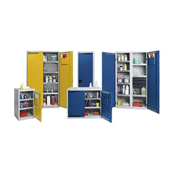 Umweltschrank - 1800x1000x500 mm - Lüftung - 4 Wannen je 20 Liter - grau/enzianblau Umweltschrank - 1800x1000x500 mm - Lüftung - 4 Wannen je 20 Liter - grau/enzianblau