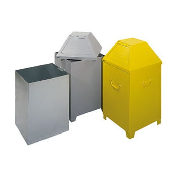 Abfallbehälter - 95 l Volumen - selbstlöschend - DIN 4102 - Mülleimer - silbergrau Produktbild 0 Abfallbehälter - 95 l Volumen - selbstlöschend - DIN 4102 - Mülleimer - silbergrau online kaufen - Verwendung 0