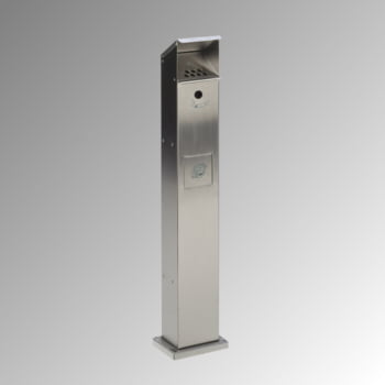 Standascher - Abfallsammler - Volumen 5 l - 1.150 x 180 x 150 mm (HxBxT) - Edelstahl Standascher - Abfallsammler - Volumen 5 l - 1.150 x 180 x 150 mm (HxBxT) - Edelstahl