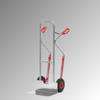 Fetra - Alukarre - 200 kg - Schaufel 480 x 300 mm (BxT) - Kunststoff-Gleitkufen - Luftbereifung Fetra - Alukarre - 200 kg - Schaufel 480 x 300 mm (BxT) - Kunststoff-Gleitkufen - Luftbereifung