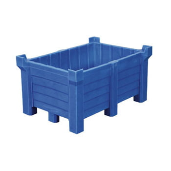 Transportbehälter PE - 300 l - 500 kg - 1260x860x650 mm - stapelbar - Farbe grau Transportbehälter PE - 300 l - 500 kg - 1260x860x650 mm - stapelbar - Farbe grau