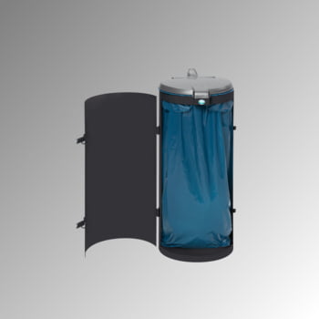 Abfallbehälter - verschließbare Tür (DxH) 450x900 mm - Inh. 120 l - Farbe grau Abfallbehälter - verschließbare Tür (DxH) 450x900 mm - Inh. 120 l - Farbe grau