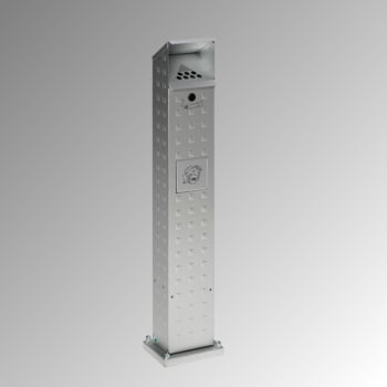 Standascher - Abfallsammler - Volumen 5 l - 1.150 x 180 x 150 mm (HxBxT) - Aluminium, geprägt Standascher - Abfallsammler - Volumen 5 l - 1.150 x 180 x 150 mm (HxBxT) - Aluminium, geprägt