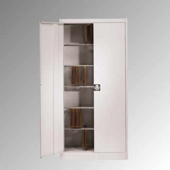 Flügeltürenschrank - 1950x950x420 mm - 6 Pendelstangen Leitz/Elba - Farbe grau Flügeltürenschrank - 1950x950x420 mm - 6 Pendelstangen Leitz/Elba - Farbe grau