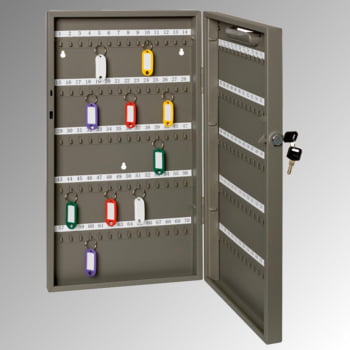 Schlüsselschrank für 140 Schlüssel - 270 x 515 x 52 mm (HxBxT) - anthrazit