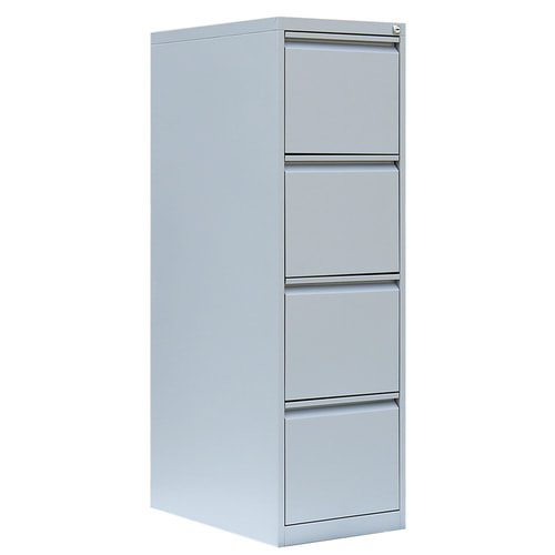 Hängeregistraturschrank mit 4 Schubladen, Korpus und Schubladen hier in Lichtgrau (RAL 7035)