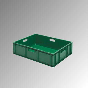 Eurobox - Eurokasten - Volumen 82 l - Boden und Wände geschlossen - 210 x 600 x 800 mm (HxBxT) - VE 2 Stk. - grau Eurobox - Eurokasten - Volumen 82 l - Boden und Wände geschlossen - 210 x 600 x 800 mm (HxBxT) - VE 2 Stk. - grau