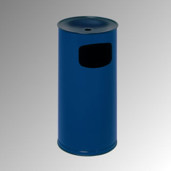 Abfallsammler - schwarzer Ascheraufsatz - rund - Volumen 44 l - 710 x 355 x 355 mm (HxBxT) - enzianblau Abfallsammler - schwarzer Ascheraufsatz - rund - Volumen 44 l - 710 x 355 x 355 mm (HxBxT) - enzianblau