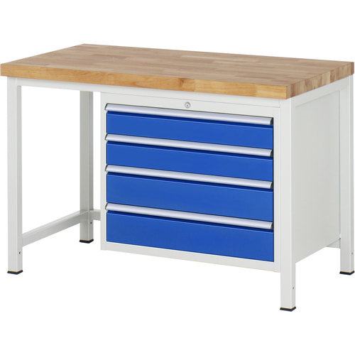 Werkbank mit Schubladen, Vollauszug, 840 x 1.250 x 700 mm (HxBxT)
