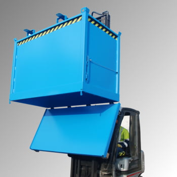 Klappbodenbehälter - 2.000 l Volumen - 1.500 kg - kranbar - gelborange Produktbild 0 Klappbodenbehälter - 2.000 l Volumen - 1.500 kg - kranbar - gelborange online kaufen - Verwendung 0